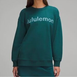 Lululemon Perfectly Oversized Crew Fleece - Storm Teal